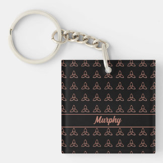 Celtic Trinity Knot Irish Wedding Monogram Sleutelhanger
