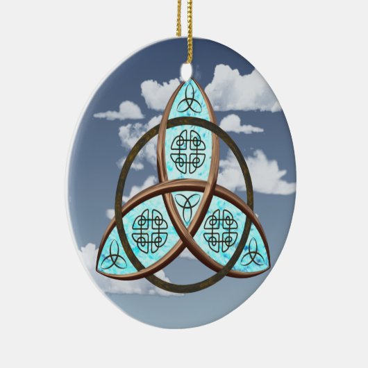 Celtic Trinity Knot Keramisch Ornament (Rechts)