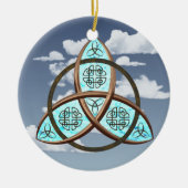 Celtic Trinity Knot Keramisch Ornament (Voorkant)