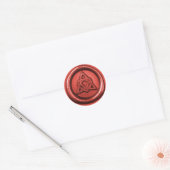 Celtic Trinity Knot met Heart Wax Seal Sticker (Envelop)