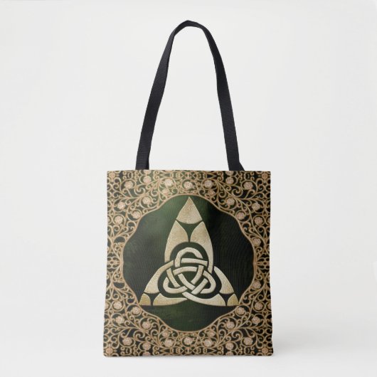 Celtic Trinity Knot op Forest Shadows Draagtas (Voorkant)
