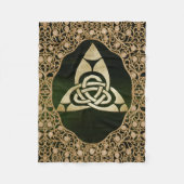 Celtic Trinity Knot op Forest Shadows   Fleece Deken (Voorkant)