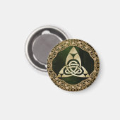 Celtic Trinity Knot op Forest Shadows Magneet (Voorkant / Achterkant)
