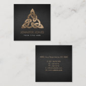 Celtic Trinity Knot Ornament Vierkante Visitekaartje (Voorkant / Achterkant)