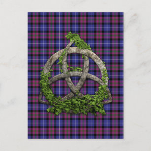 Celtic Trinity Knot Pride of Scotland Tartan Briefkaart