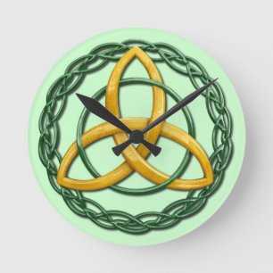 Celtic Trinity Knot Ronde Klok