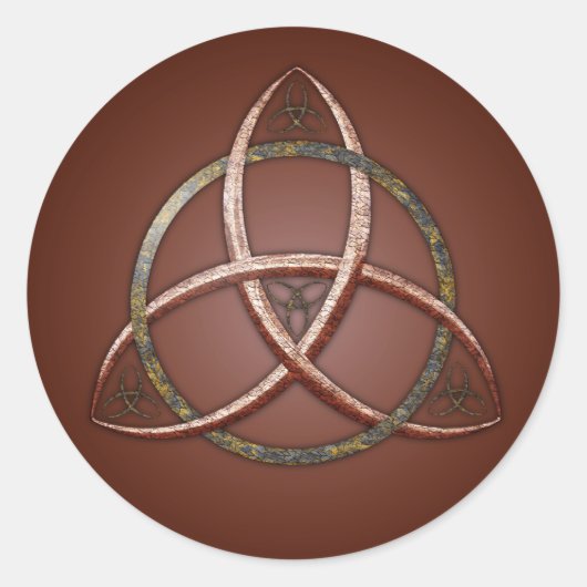 Celtic Trinity Knot Ronde Sticker (Voorkant)