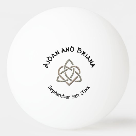 Celtic Trinity Knot Symbol Pingpongballen (Voorkant)