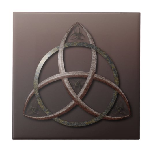 Celtic Trinity Knot Tegeltje (Voorkant)