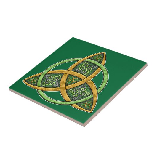 Celtic Trinity Knot Tile Tegeltje (Zijkant)
