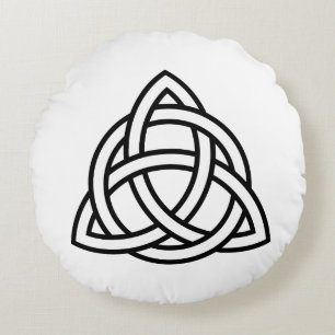 Celtic Trinity Knot Triquetra Symbol Sierkussen Rond Kussen