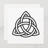 Celtic Trinity Knot Triquetra-symbool Kaart (Voorkant / Achterkant)