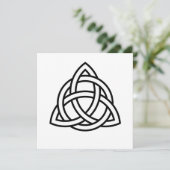 Celtic Trinity Knot Triquetra-symbool Kaart (Staand voorkant)
