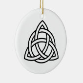 Celtic Trinity Knot Triquetra-symbool Keramisch Ornament (Rechts)
