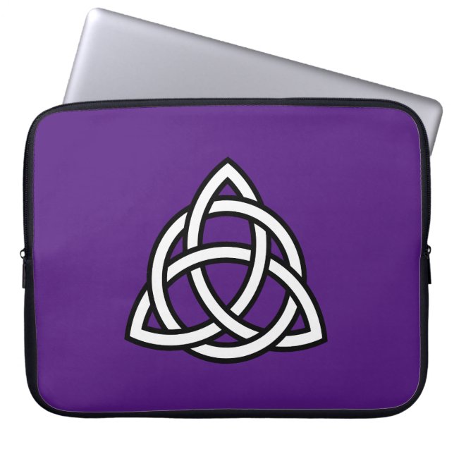 Celtic Trinity Knot Triquetra-symbool Laptop Sleeve (Voorkant)