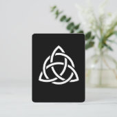 Celtic Trinity Knot Triquetra Wicca Symbol Kaart (Staand voorkant)