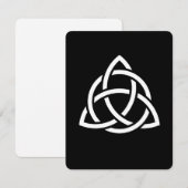Celtic Trinity Knot Triquetra Wicca Symbol Kaart (Voorkant / Achterkant)