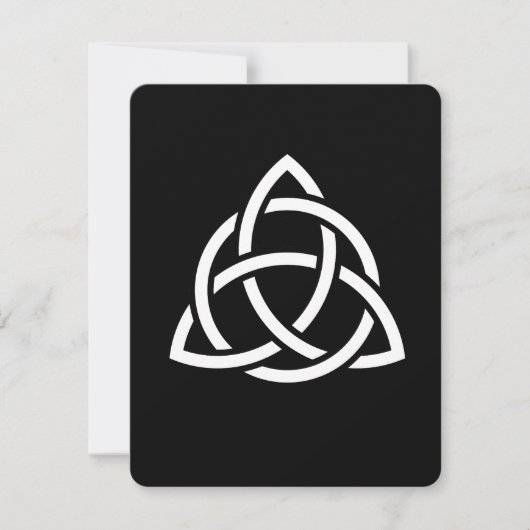 Celtic Trinity Knot Triquetra Wicca Symbol Kaart (Voorkant)
