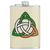 Celtic Trinity Knot Vinyl Wrap Flask Heupfles (Voorkant)