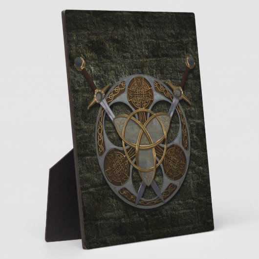 Celtic Trinity Shield Fotoplaat (Zijkant)