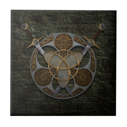 Celtic Trinity Shield Tegeltje (Voorkant)