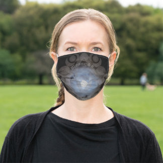 Celtic Triple Moon Goddess Mandala Stoffen Mondmasker