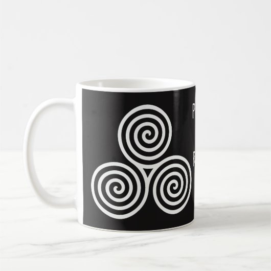 Celtic Triple Spiral Coffee Mok (Links)