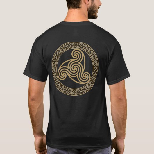 Celtic Triple Spiral T-shirt (Achterkant)