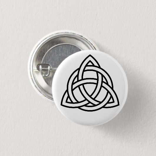 Celtic Triquetra (Trinity) Button (Voorkant /achterkant)