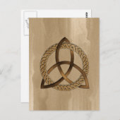 Celtic Triquetra Trinity Knot Briefkaart (Voorkant / Achterkant)