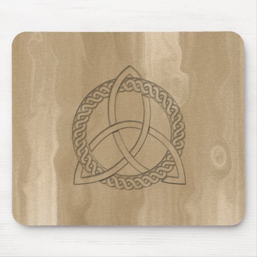 Celtic Triquetra Trinity Knot Button Mousepad Muismat (Voorkant)