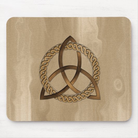 Celtic Triquetra Trinity Knot Button Mousepad Muismat (Voorkant)