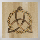 Celtic Triquetra Trinity Knot Folie Afdrukken (Voorkant)