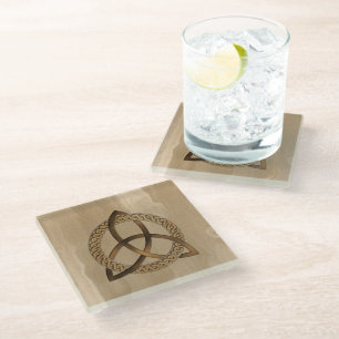 Celtic Triquetra Trinity Knot Glass Onderzetter