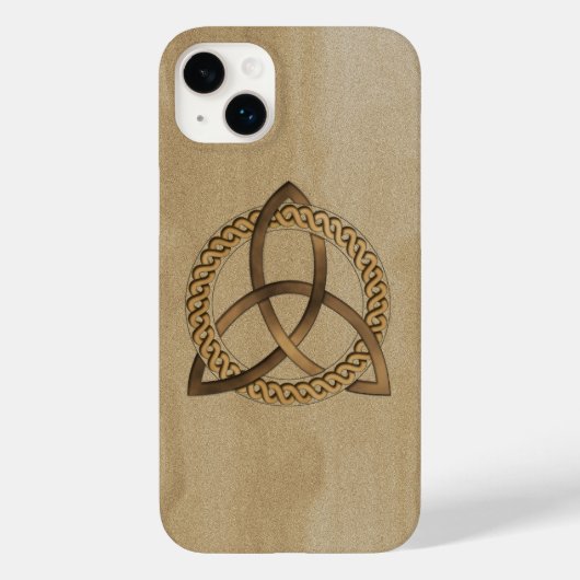 Celtic Triquetra Trinity Knot iPhone 14 Plus Coque (Verso)