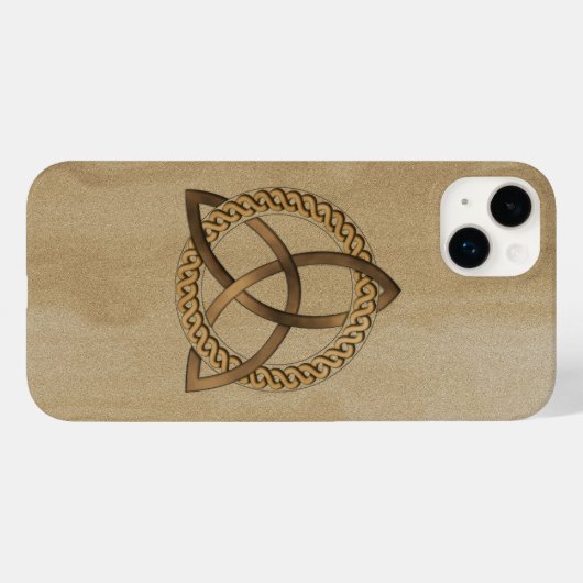 Celtic Triquetra Trinity Knot iPhone 14 Plus Coque (Verso (horizontal))