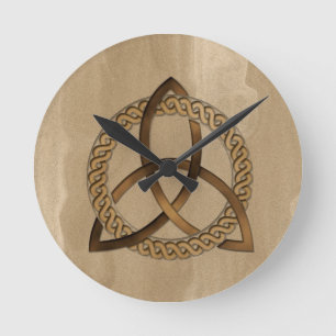Celtic Triquetra Trinity Knot Wall klok
