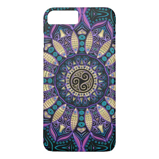 Celtic Tris Mandala iPhone 7 Plus Hoesje (Achterkant)