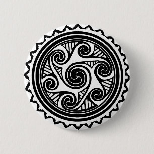 Celtic Tris Ronde Button 5,7 Cm