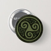 Celtic Trisangers of Triskelion Button (Voorkant /achterkant)