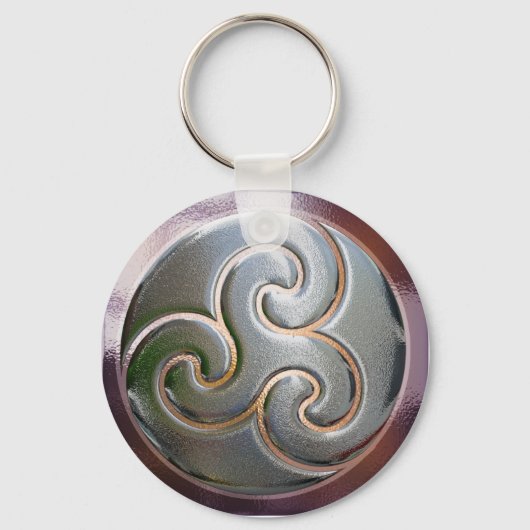 Celtic trisgebrain Silver Sleutelhanger (Voorkant)