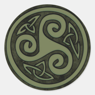 Celtic Triskele or Triskelion Ronde Sticker