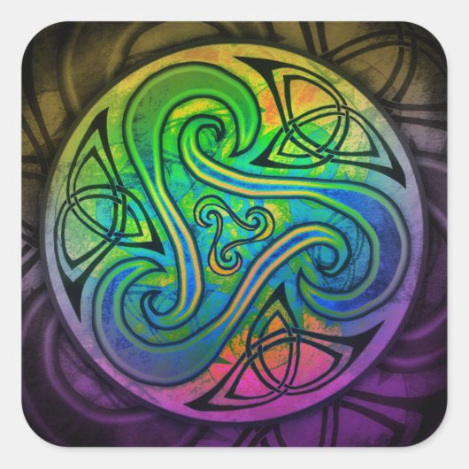 Celtic Triskele Sticker (Voorkant)