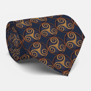 Celtic Triskelion (blauw)  Stropdas