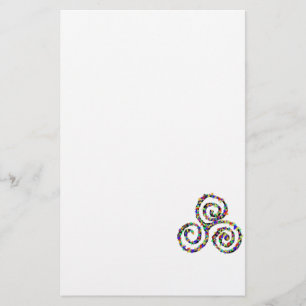 Celtic Triskelion Sterkte Briefpapier