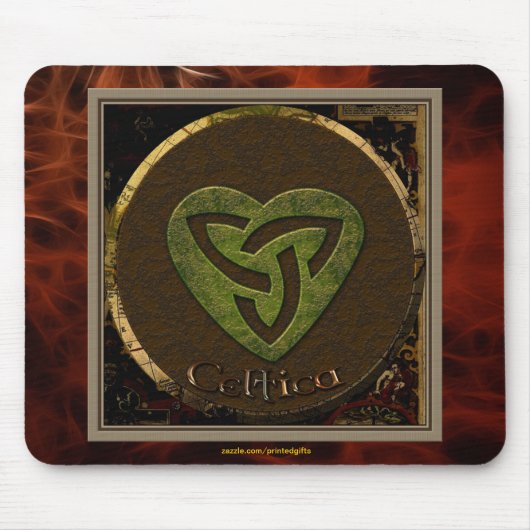 Celtic Triskellion-styled Irish-lover Mousemat Muismat (Voorkant)