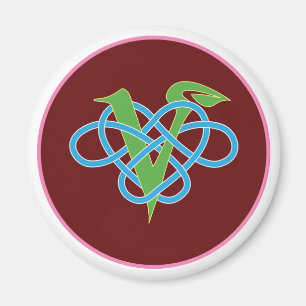 Celtic Vegan Polyamory Cirkel Magneet
