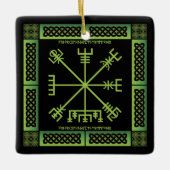 Celtic Vegvisir Ornament (Square) (Voorkant)