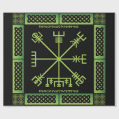 Celtic Vegvisir Wrapping Paper Cadeaupapier (Vlak)