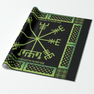 Celtic Vegvisir Wrapping Paper Cadeaupapier